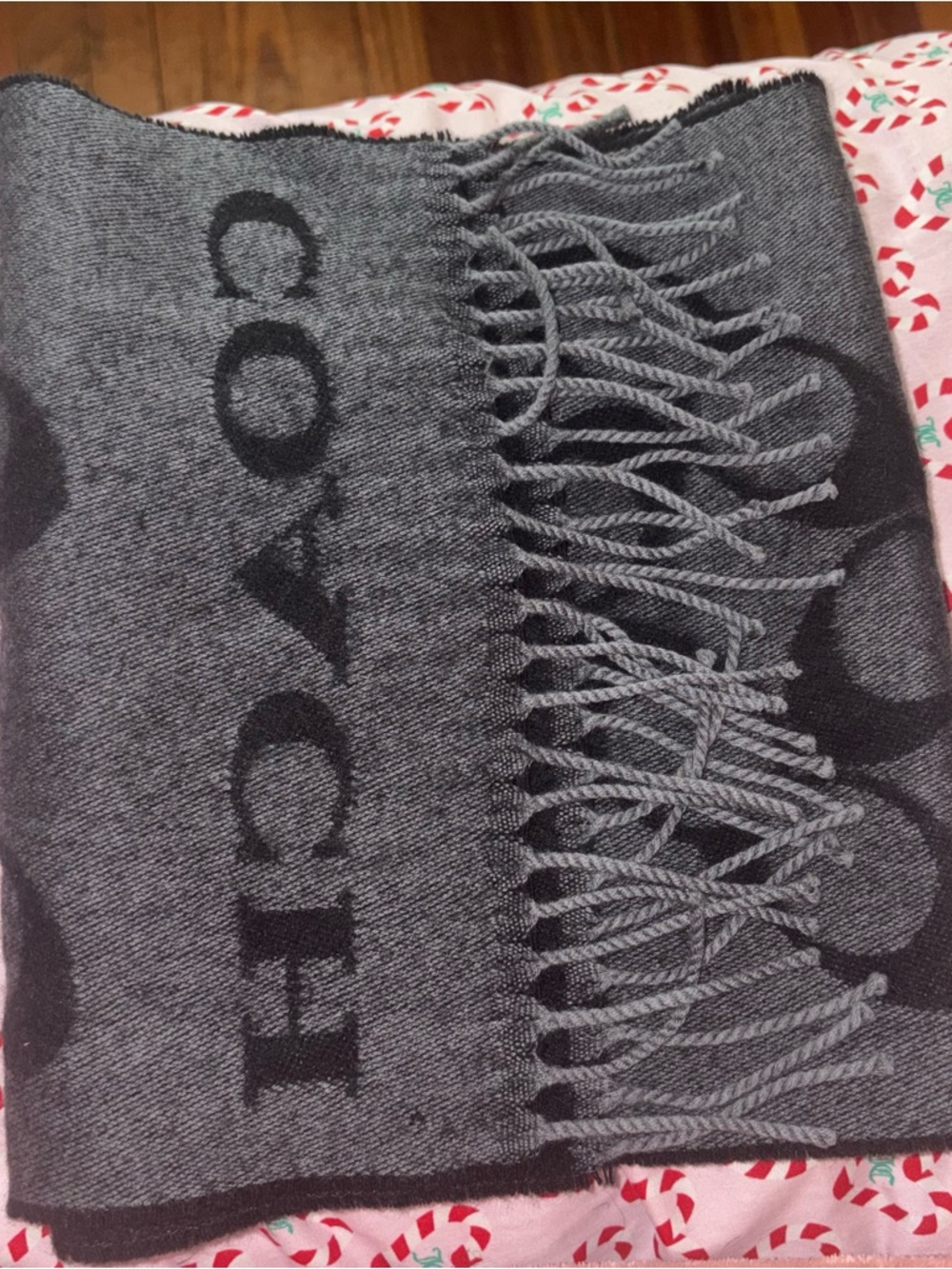 Coach Two-Tone Scarf - Picture 5 of 6